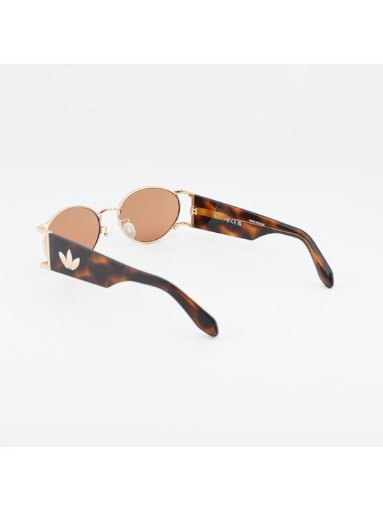 Adidas OR0096 30U Sunglasses Gold Oval Frame, Bordeaux Lenses main image 4
